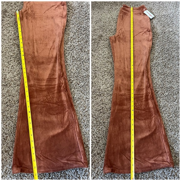 NWT Wrangler Burnt Orange Color Pull On Corduroy Flare Pants Sz XL - Picture 7 of 16